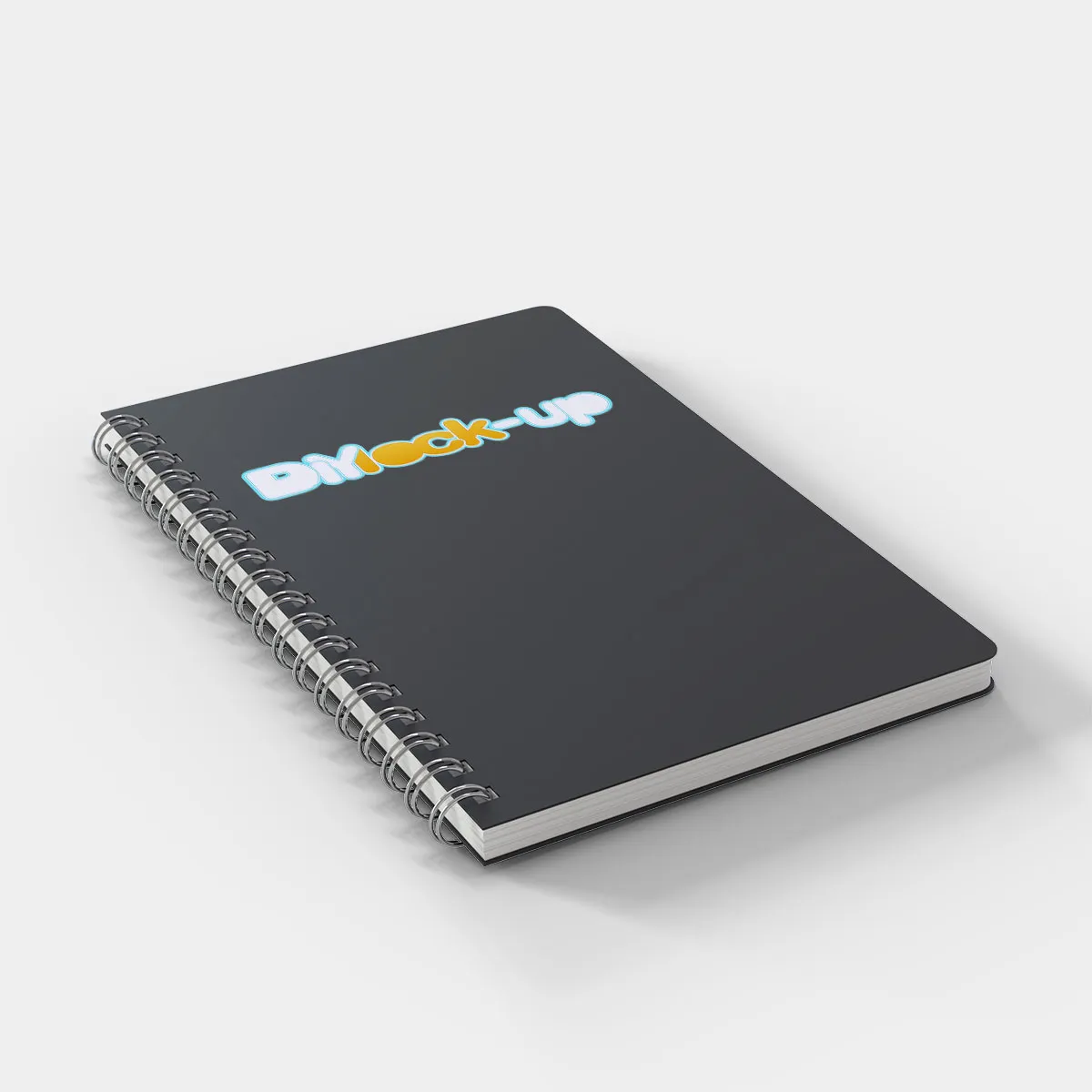 black notebook at a diagonal angle